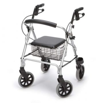Ligero y maniobrable. Fabricado en alluminio, 7,5 kg. Facil de plegar y guardar. Frenos en las manos y posicion parking, para mayor seguridad.